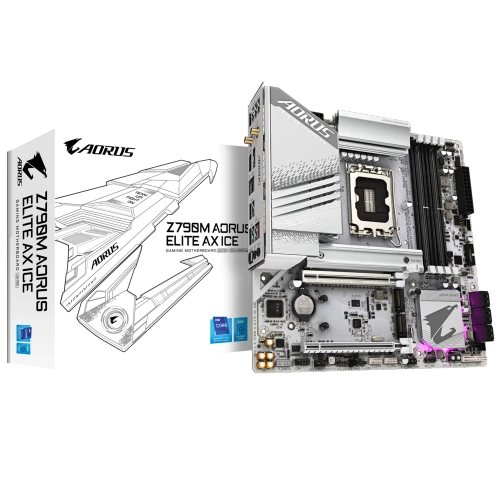 Motherboard GIGABYTE Z790M AORUS ELITE AX ICE LGA1700 DDR5