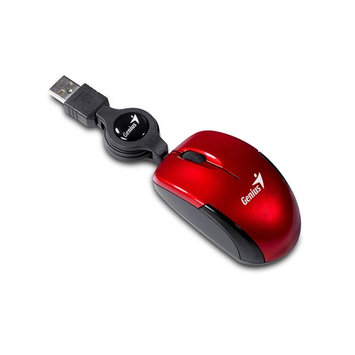 Mouse c/cable GENIUS Micro Traveler V2 Ruby