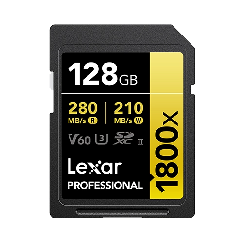 Tarjeta SDXC Lexar 1800X 128GB UHS-II  C10