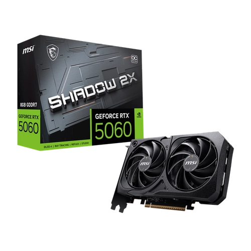 Placa MSI  NVIDIA GeForce RTX 5060 8G SHADOW 2X OC