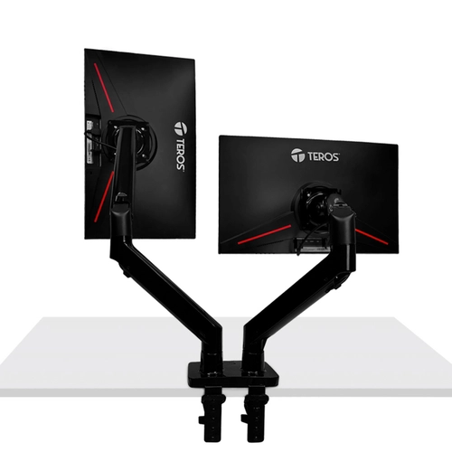 Soporte Doble Monitor Teros TE-7114 Brazo Articulado 22" a 32"