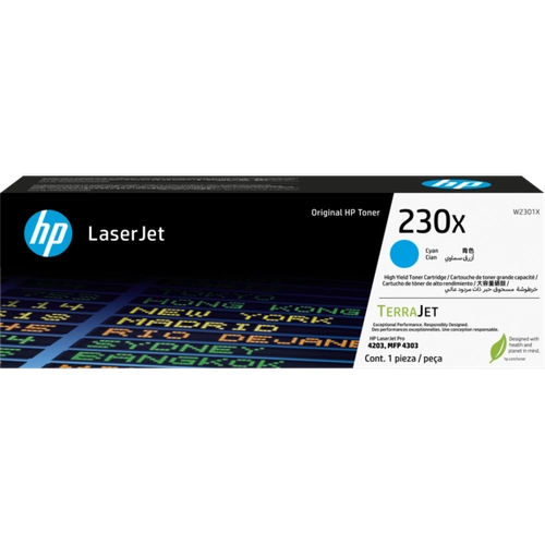 Toner HP 230X cian Alto Rendimiento