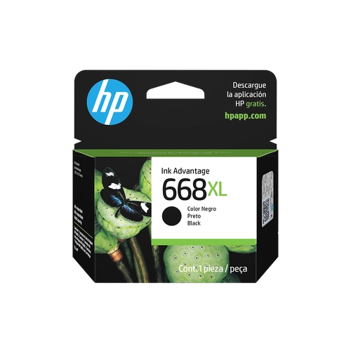 Cartucho de Tinta HP 668XL Negro Alto Rendimiento
