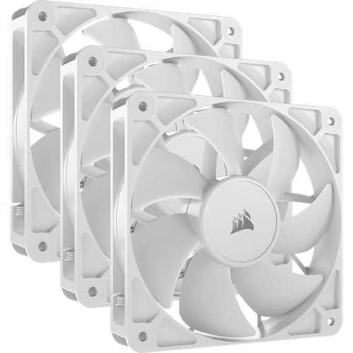 Kit de ventiladores CORSAIR PWM de 120 mm RS120 x3 blanco