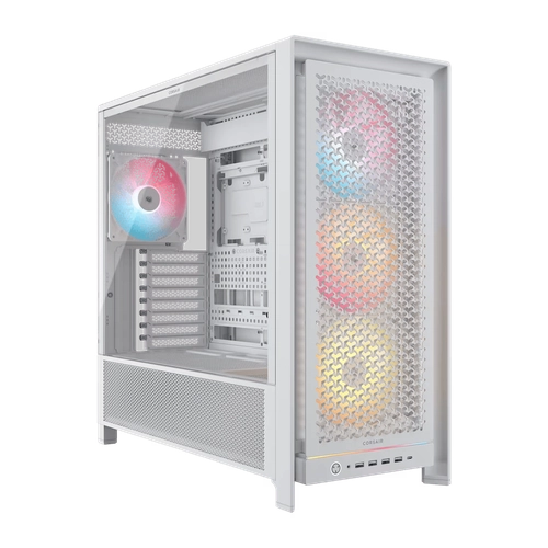 Gabinete CORSAIR FRAME 5000D RS ARGB Mid Tower Aire Elevado blanco