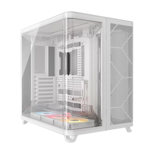 Gabinete CORSAIR ARGB AIR 5400 RS-R Mid Tower con triple cámara Blanco