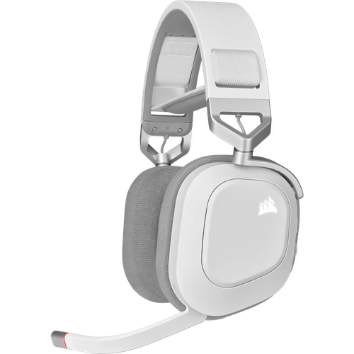 Auriculares gaming CORSAIR HS80 RGB WIRELESS con audio espacial - blanco