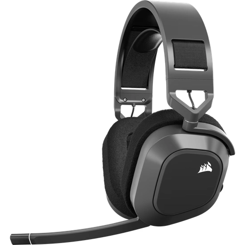 Auriculares gaming CORSAIR HS80 MAX WIRELESS, gris acero