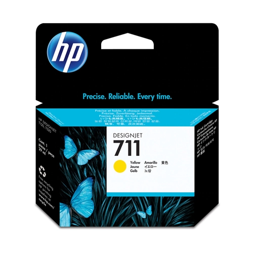 Cartucho de Tinta  Plotter HP 711 Amarilla