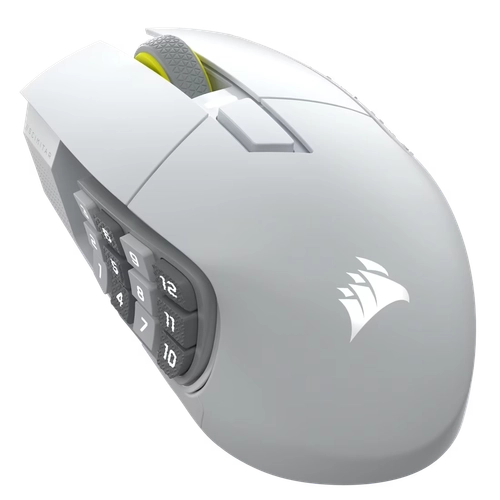 Mouse gamer CORSAIR MMO SCIMITAR ELITE Wireless SE, blanco