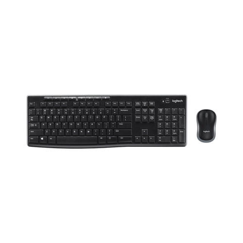 Combo Teclado y Mouse Inalámbrico Logitech MK270 Negro