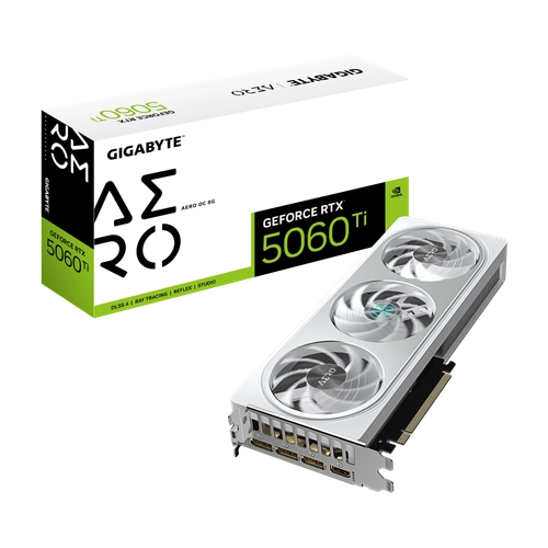 Placa de Video GIGABYTE NVIDIA GeForce RTX 5060 Ti AERO OC 8G