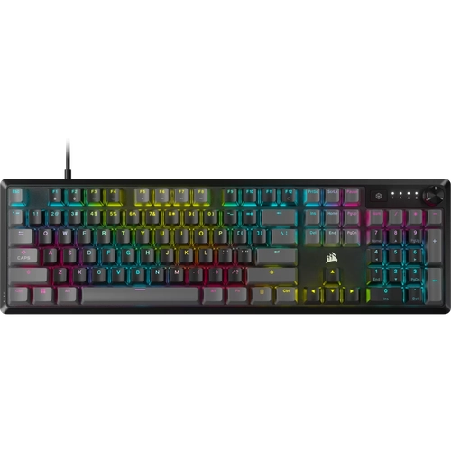Teclado gamer mecánico Corsair K70 CORE RGB USB Gris EN