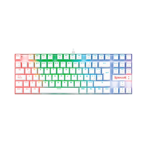 Teclado Redragon Kumara K552 RGB Blanco