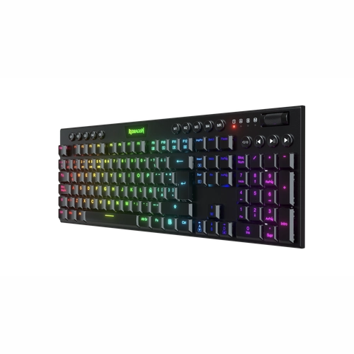 Teclado Inalámbrico Redragon Horus RGB K618 Negro