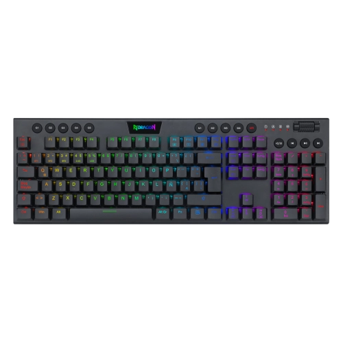 Teclado Redragon Horus RGB K619 Negro