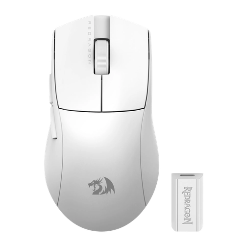 Mouse Inalámbrico Redragon King M916 Pro 4K Blanco