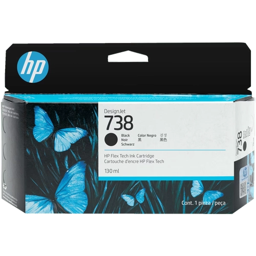 Cartucho de Tinta  Plotter HP 738 Negro
