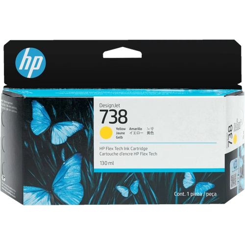 Cartucho de Tinta  Plotter HP 738 Amarillo