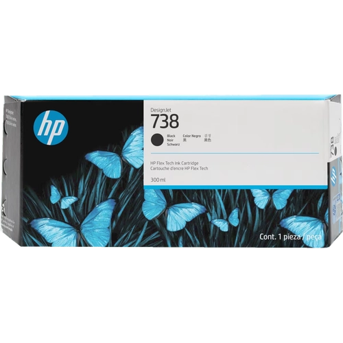Cartucho de Tinta  Plotter HP 738  Negro Alta Capacidad