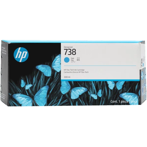 Cartucho de Tinta  Plotter HP  738  Cian Alta Capacidad
