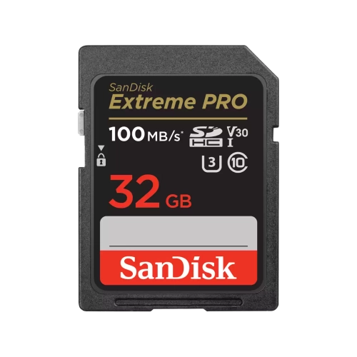 Tarjeta de Memoria Sandisk Extreme PRO SDHC 32Gb C10 U3 V30 100Mb