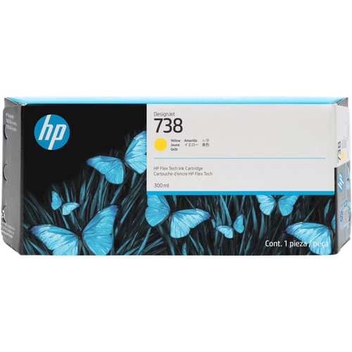 Cartucho de Tinta  Plotter HP   738  Amarillo  Alta Capacidad