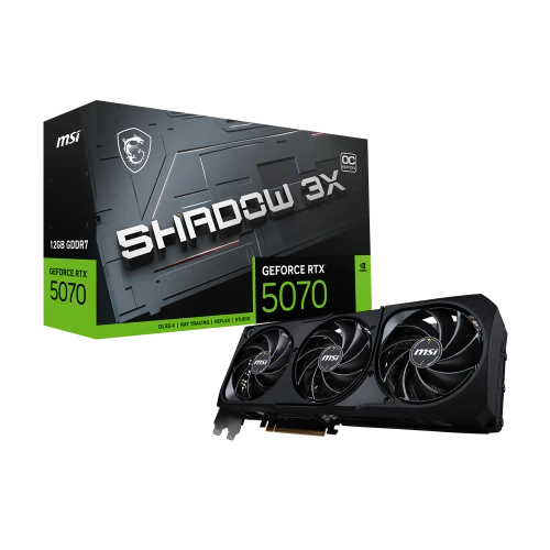 Placa MSI NVIDIA GeForce RTX 5070 12G SHADOW 3X OC