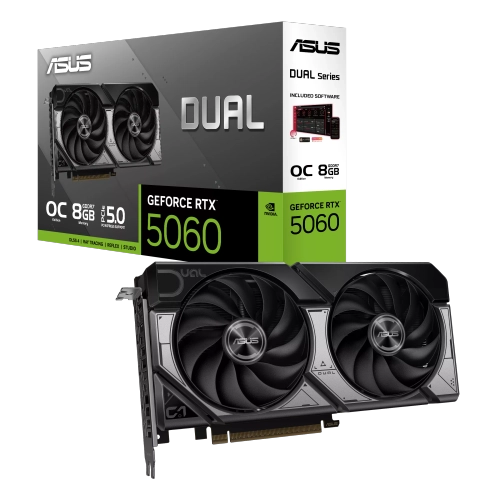 Placa de Video ASUS NVIDIA GeForce DUAL RTX5060 O8GB