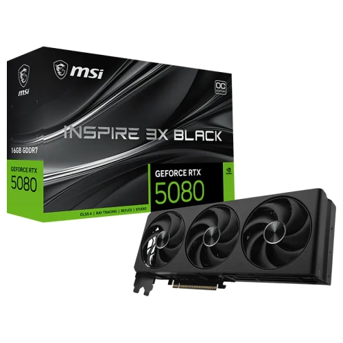 Placa MSI NVIDIA GeForce RTX 5080 16G INSPIRE 3X O