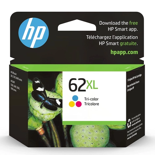Cartucho de Tinta HP 62XL Color Alto Rendimiento