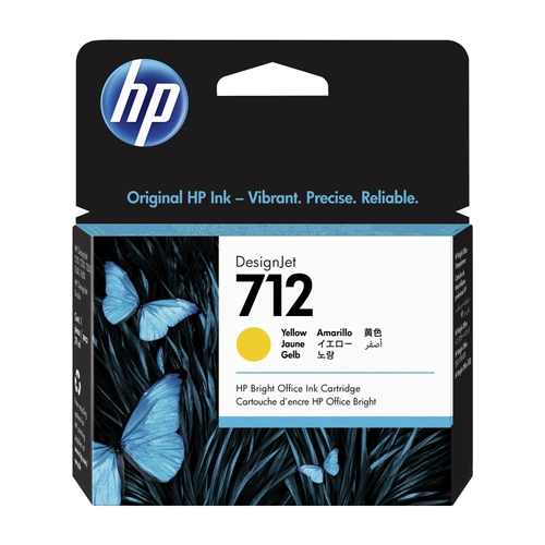 Cartucho de Tinta Plotter  HP 712 Amarilla