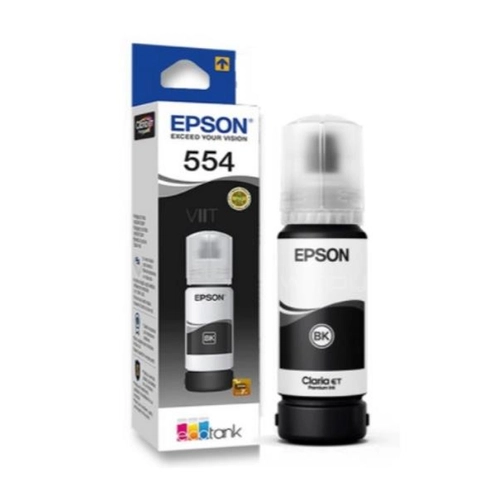 Botella de Tinta Epson 554 Negra Mate