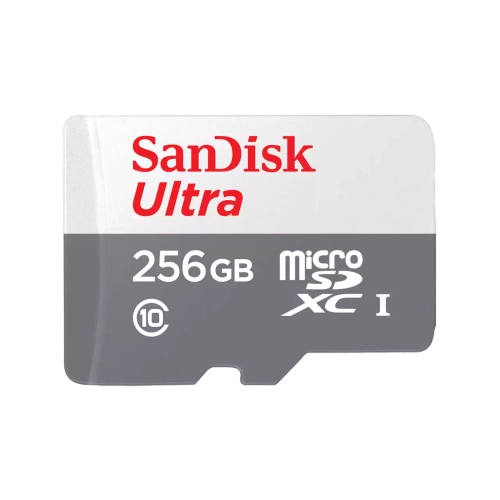 Tarjeta de Memoria SANDISK Ultra MicroSDXC 256GB UHS-I U1 V10 c/adap