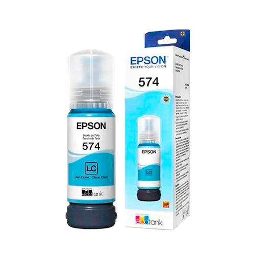 Botella de Tinta  Epson 574 Cian claro