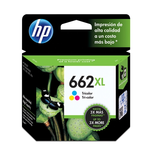 Cartucho de Tinta HP 662XL Color Alto Rendimiento