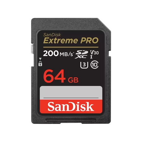 Tarjeta SDXC SanDisk Extreme PRO 64GB UHS-I U3 V30 200MB/s