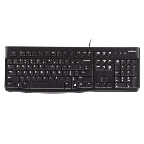 Teclado c/Cable Logitech K120 Negro
