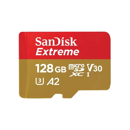 Tarjeta MicroSDXC SanDisk Extreme 128GB UHS-I U3 V30 A2 190MB/s