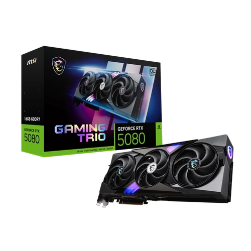 Placa MSI NVIDIA GeForce RTX 5080 16G GAMING TRIO OC