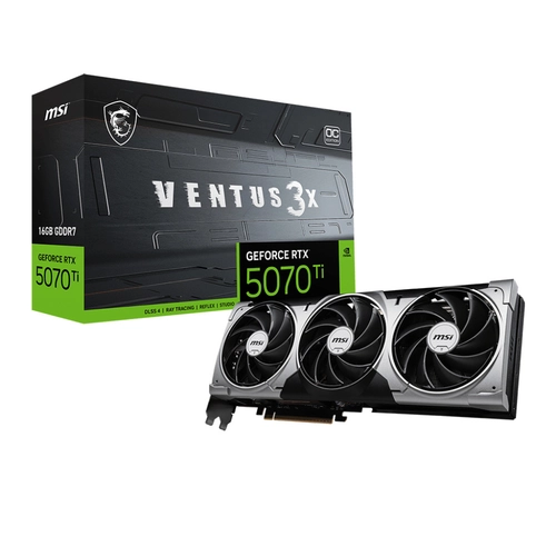 Placa MSI NVIDIA GeForce RTX 5070 Ti 16G VENTUS 3X OC