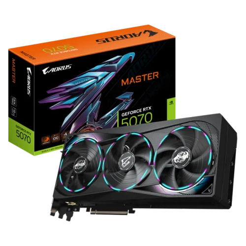 Placa de Video GIGABYTE AORUS GeForce RTX 5070 MASTER 12G