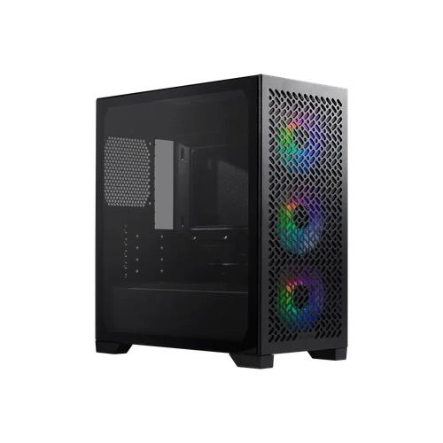 Gabinete Cooler Master Elite 302 Mini Tower 3 Fans ARGB Tempered Glass Black s/Fuente